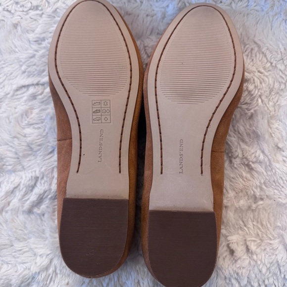 Lands' End Vanessa Whipstitch Suede Flats - Sweet Potato (Gold) Size 9.5 new box - Picture 6 of 8